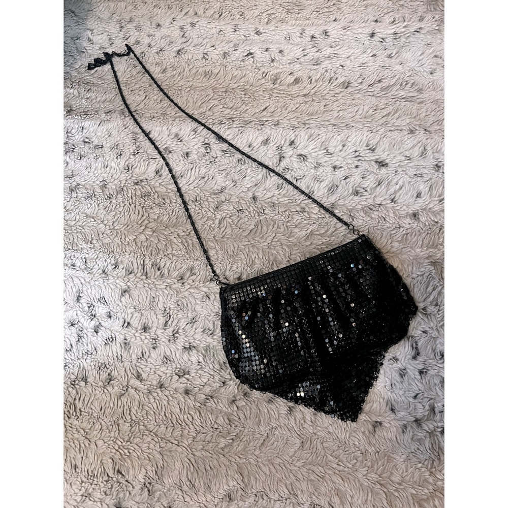 Vintage Black Vecceli Italy Clutch